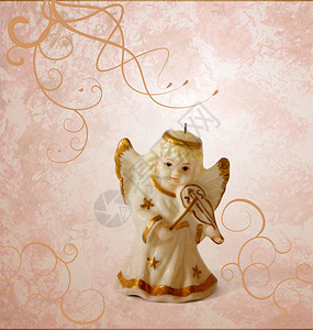 装饰小提琴的天使图片
