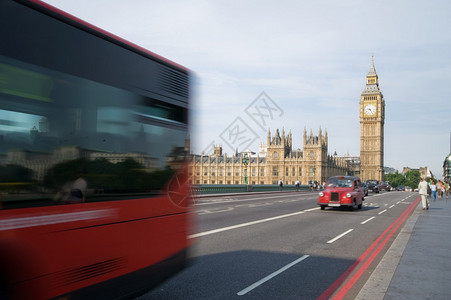 伦敦威斯特部长外的交通图片