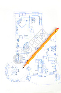 铅笔和房子计划图片