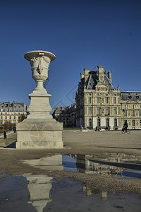 巴黎建筑设计细节冬季图片