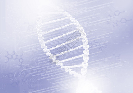 根据彩色背景科学概念背景的DNA螺图片