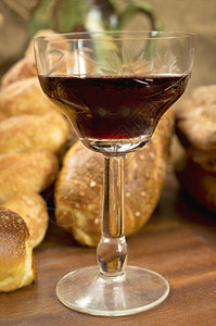 以红葡萄酒为面包的终身组合图片