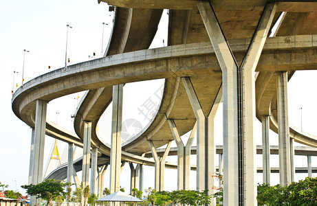 高速公路泰国悬崖桥背景图片