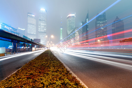 上海Lujiazui金融与贸易区现代图片