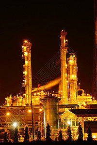 泰国石油化工业夜景台图片