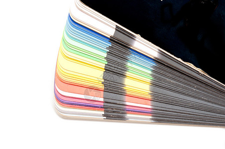 彩色导游光谱观察对白底彩虹的图片