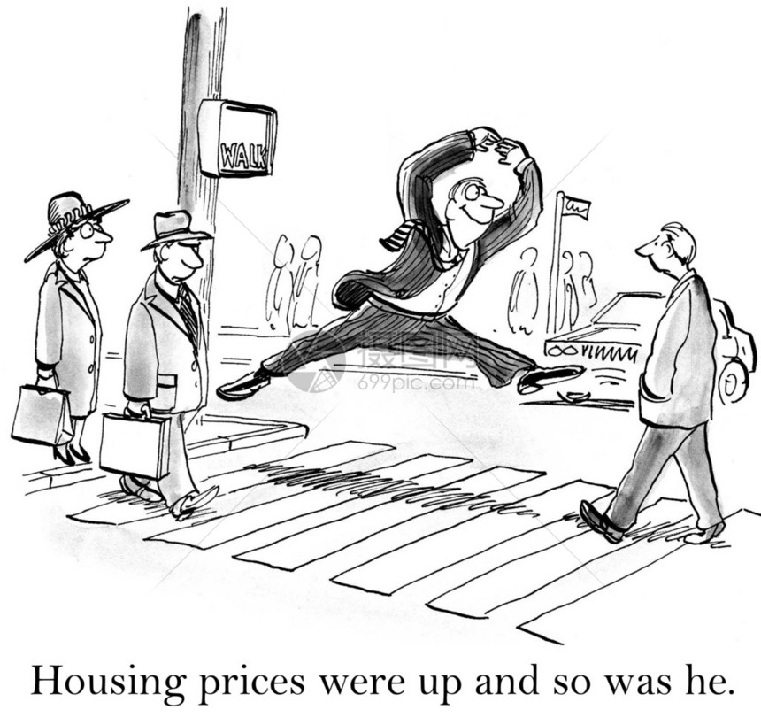 住房价格上涨图片