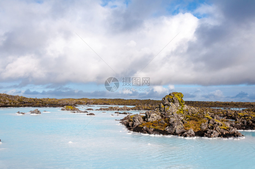BlueLagoon著名的冰岛温图片