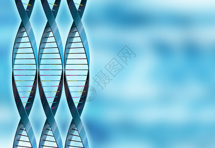 抽象背景上的DNA链背景图片
