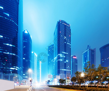 上海Lujiazui金融与贸易区现代图片