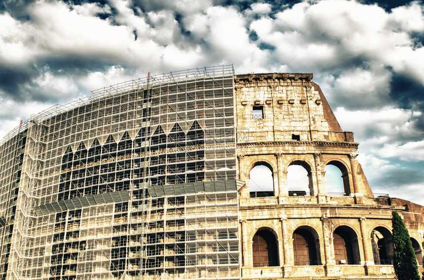 罗马的巨石城正在修复图片