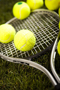 运动网球和躺图片