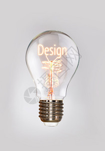 灯丝泡的设计理念背景图片