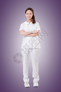 迷人的亚洲护士女肖图片