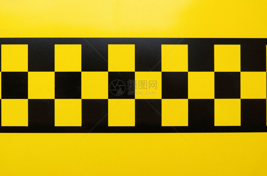黄色出租车符号图片