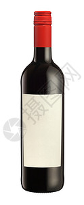 红酒和一瓶白色背景图片