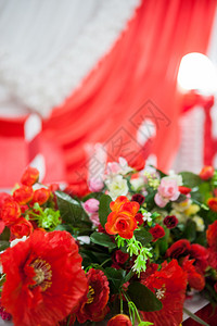 用于婚礼的花朵装饰品图片