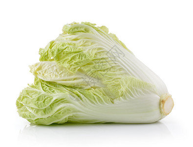 白色背景上的大白菜背景图片