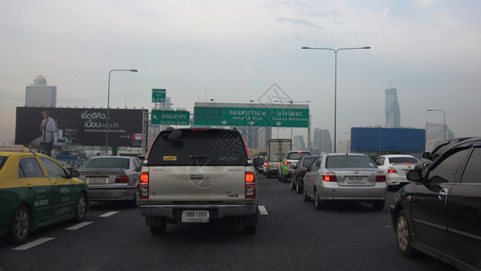 曼谷交通堵塞图片