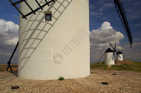 西班牙的阿尔卡萨风车图片
