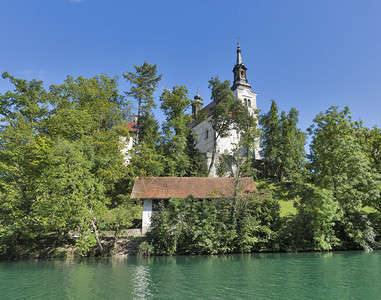 斯洛文尼亚Bled湖岛的图片