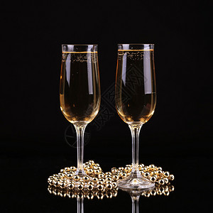 香槟酒盛宴庆祝新年前夕歌图片