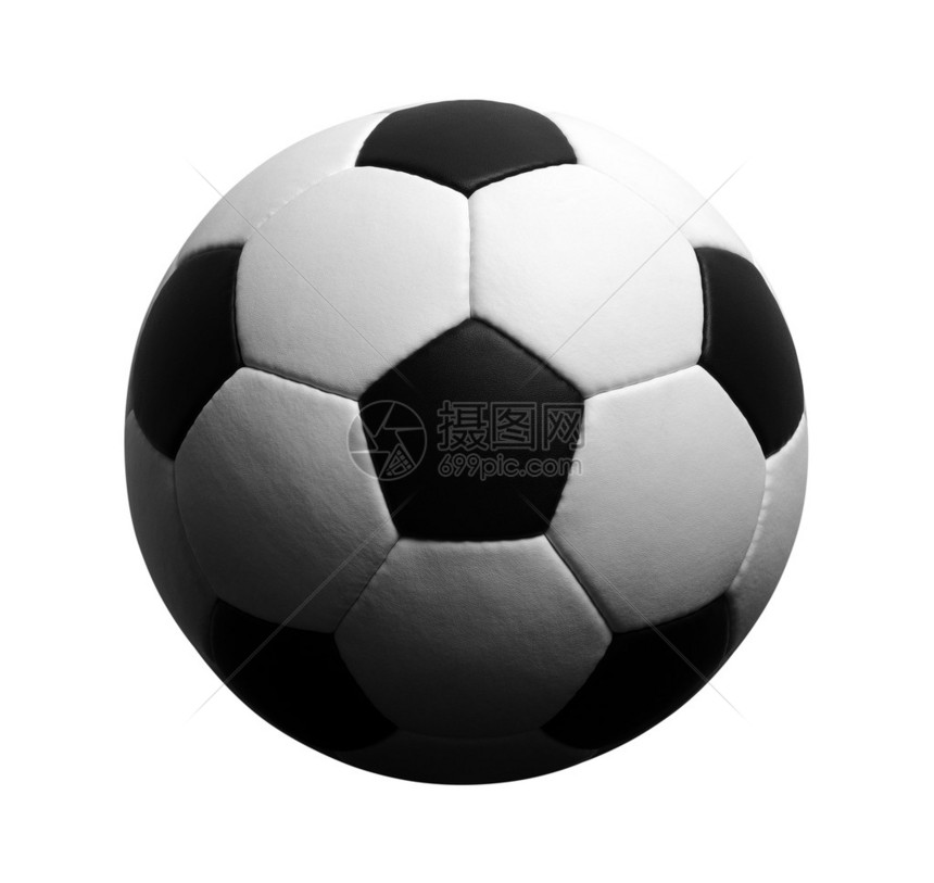 足球在白色有影子的足球运动图片