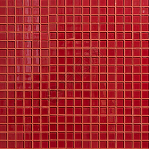 红色马赛克瓷砖装饰墙房间背景图片