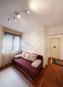 现代公寓的客房沙发床图片