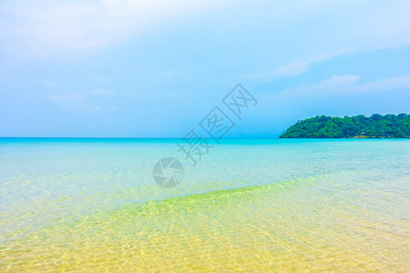 海滩风景的美丽热带海洋图片