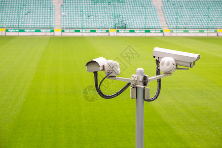 监控摄像头控制运动场地用绿色图片