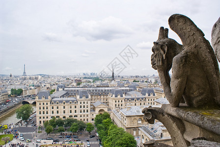 从巴黎圣母院看巴黎图片