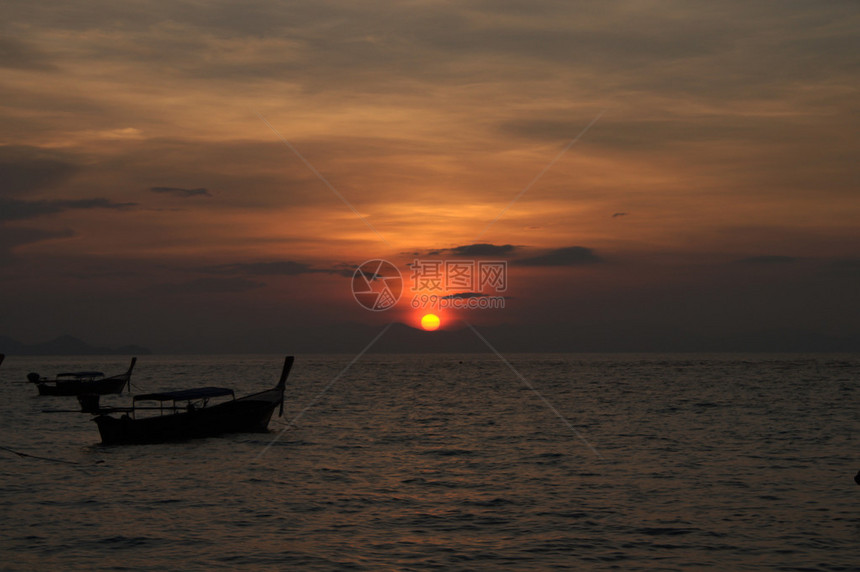 泰国利普岛日落时图片