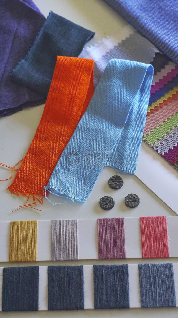 Yarn线条和编织样板图片
