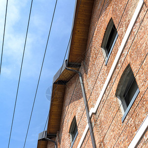 历史悠久的厂房红砖风格图片