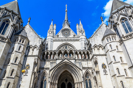 伦敦皇家法院的外部通常称为法院图片