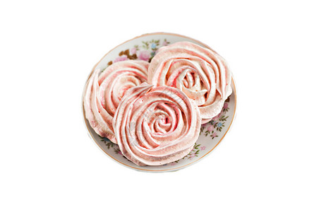 彩色蛋糕以玫瑰的形式在浪漫的图片