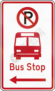 新西兰道路标志RP公共汽图片