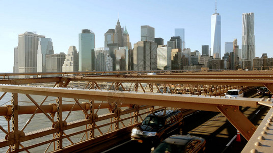 曼哈顿桥在阳图片