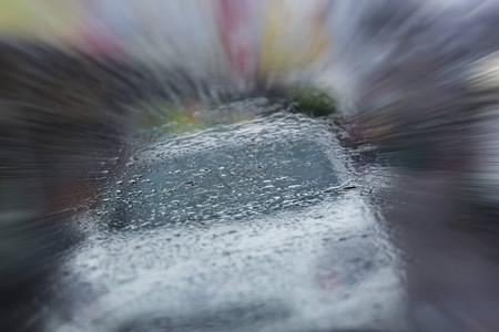 雨夜事故车祸交通道路抽象图片