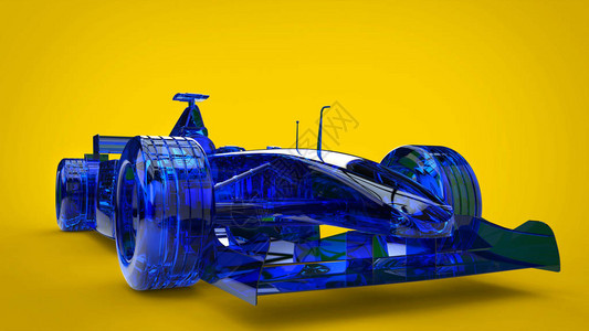 方程式赛车蓝水晶图片