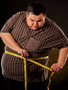 肚子脂肪和带状体积减肥的人高清图片