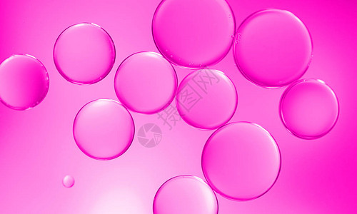 水下的粉红色气泡图片