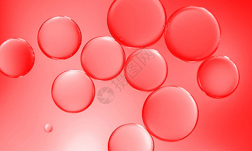 水下的红色气泡图片