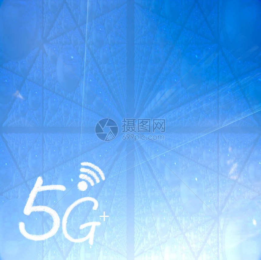 背景不错的5Gplus信号通信图标图片