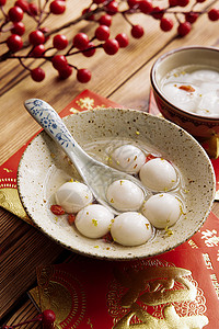 中式传统元宵节桂花汤圆图片