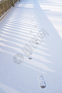 雪景凝结痕迹高清图片
