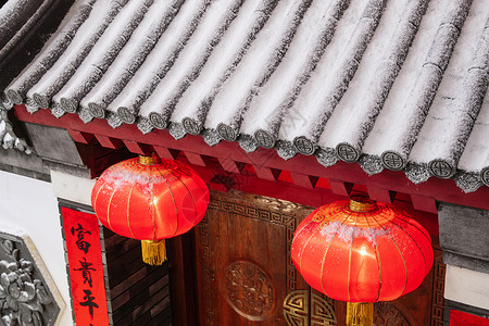 中式庭院门口图片
