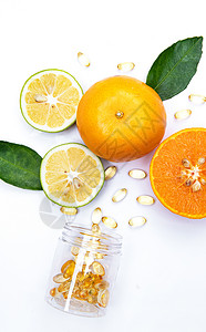 橙子和维生素高清图片