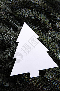 白色圣诞树背景图片
